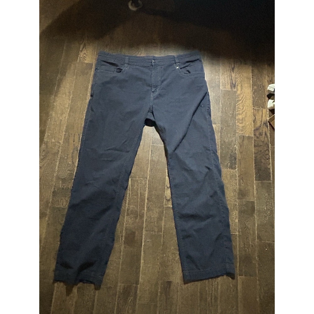 Royal Robbins Mens Hemp Blend Pants Size‎ 42x32 Blue Stretch Chino Casual Travel